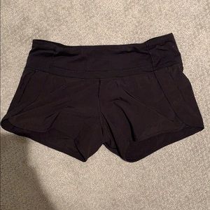 Black LuluLemon Speed Up Shorts